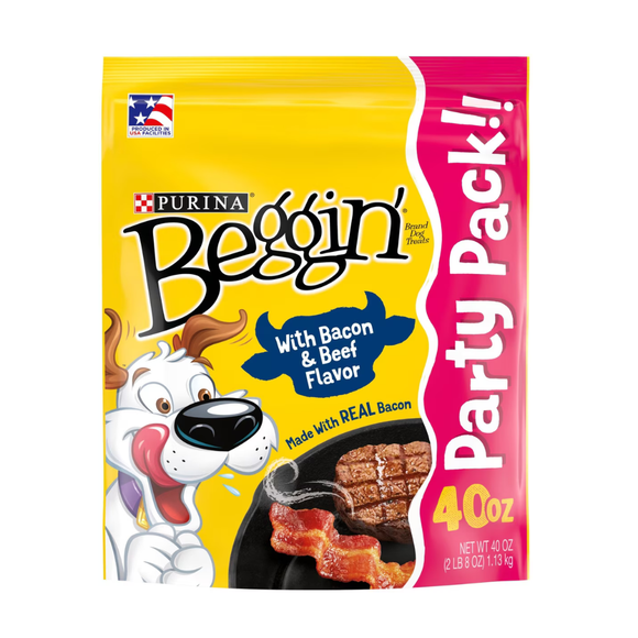 Purina Beggin’ Strips Bacon & Beef Flavor Dog Treats - 40 oz - Dog Treats 8