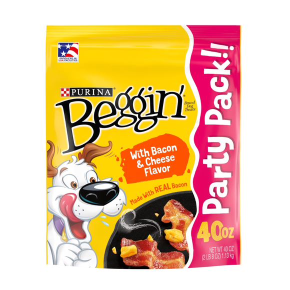 Purina Beggin’ Strips Bacon & Cheese Flavor Dog Treats - 40 oz - Dog Treats 8