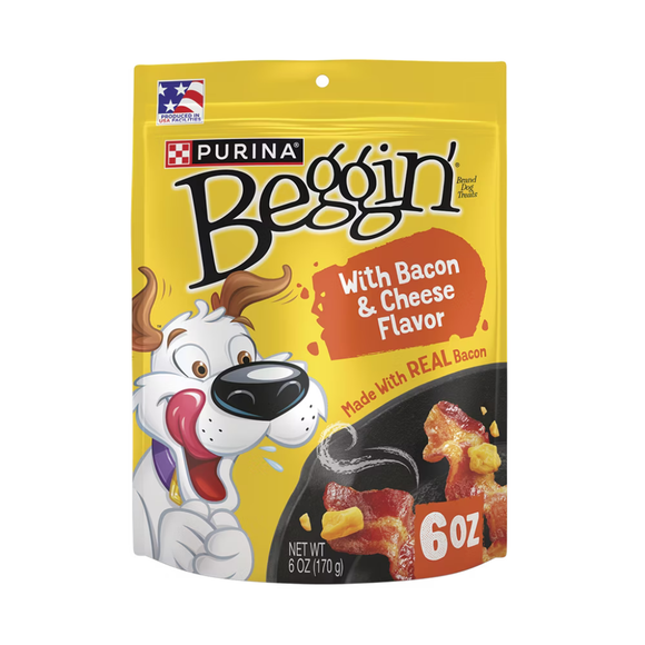Purina Beggin’ Strips Bacon & Cheese Flavor Dog Treats - 6 oz - Dog Treats 1