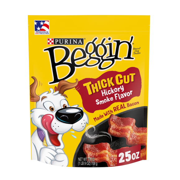 Purina Beggin’ Thick Cut Hickory Smoke Flavor Dog Treats - 25 oz - Dog Treats 7