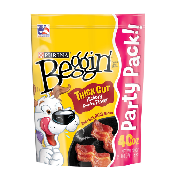 Purina Beggin’ Thick Cut Hickory Smoke Flavor Dog Treats - 40 oz - Dog Treats 9