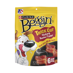 Purina Beggin’ Thick Cut Hickory Smoke Flavor Dog Treats - 6 oz - Dog Treats 1