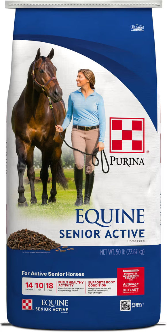 Purina Equine Senior Active Horse Feed 50-lb - Horse Feed & Treats 1