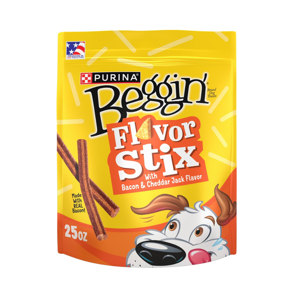 Purina Flavor Stix Bacon & Cheddar Jack Flavor Dog Treats - 25 oz - Dog Treats 7