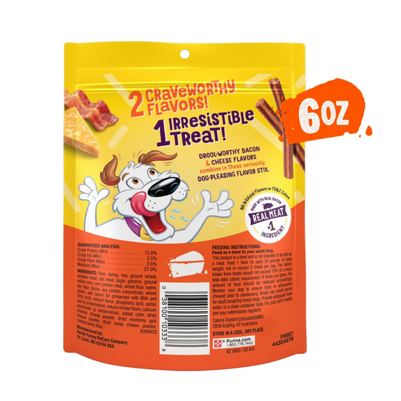 Purina Flavor Stix Bacon & Cheddar Jack Flavor Dog Treats - Dog Treats 2