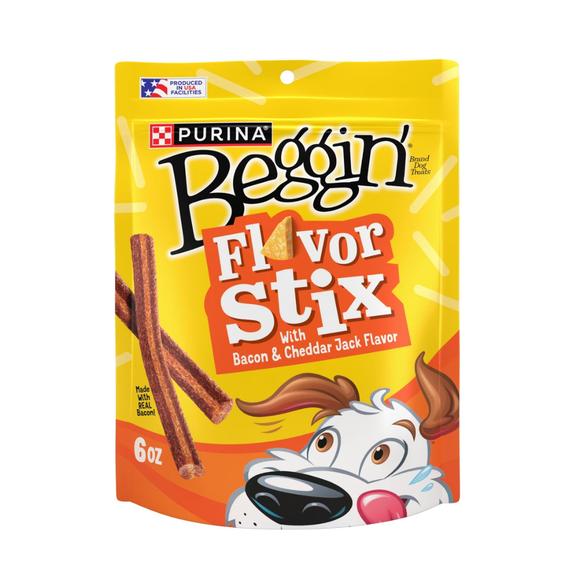 Purina Flavor Stix Bacon & Cheddar Jack Flavor Dog Treats - 6 oz - Dog Treats 1
