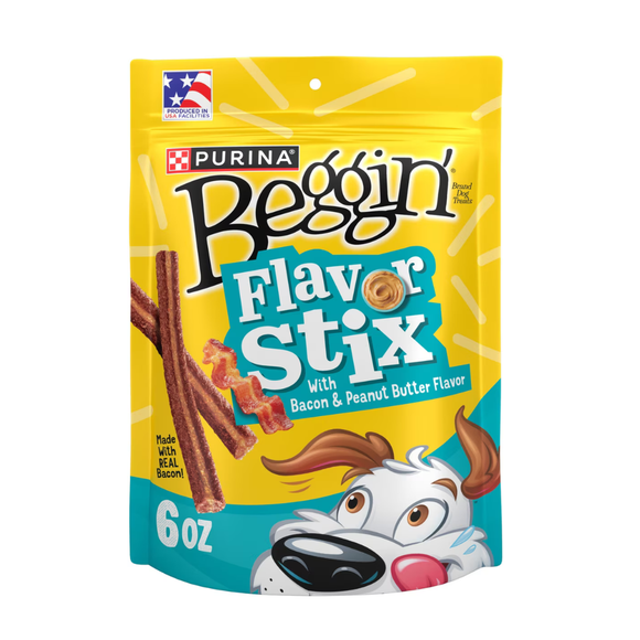 Purina Flavor Stix Bacon & Peanut Butter Dog Treats (6 oz) - Dog Treats 1