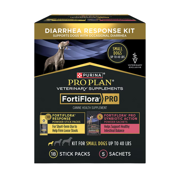 Purina FortiFlora PRO Diarrhea Response Kit for Dogs - Small Dogs up to 40 lbs - Anti-Diarrheal Supplement 1
