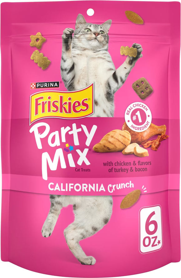 Purina Friskies Party Mix California Crunch Flavor Crunchy Cat Treats - 6-oz - Cat Treats 2