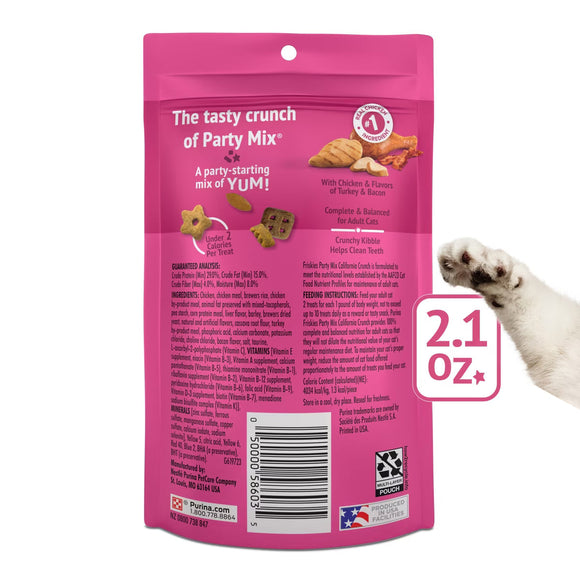 Purina Friskies Party Mix California Crunch Flavor Crunchy Cat Treats - Cat Treats 4
