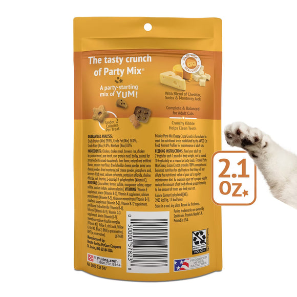 Purina Friskies Party Mix Cheezy Craze Crunch Flavor Crunchy Cat Treats - Cat Treats 5