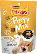 Purina Friskies Party Mix Cheezy Craze Crunch Flavor Crunchy Cat Treats - Cat Treats 12