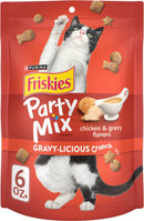 Purina Friskies Party Mix Gravy-licious Chicken & Gravy Flavors Crunchy Cat Treats - 6-oz - Cat Treats 2