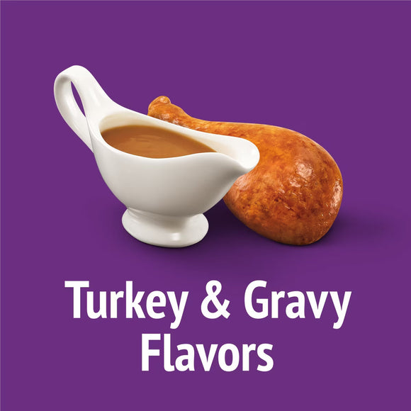 Purina Friskies Party Mix Gravy-licious Turkey & Gravy Flavors Crunchy Cat Treats - Cat Treats 4