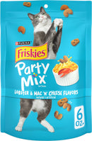Purina Friskies Party Mix Lobster & Mac ’N’ Cheese Flavors Crunchy Cat Treats 6-oz - Cat Treats 1