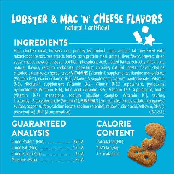 Purina Friskies Party Mix Lobster & Mac ’N’ Cheese Flavors Crunchy Cat Treats 6-oz - Cat Treats 6