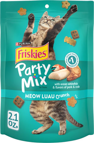 Purina Friskies Party Mix Meow Luau Crunch Flavor Crunchy Cat Treats - Cat Treats 1