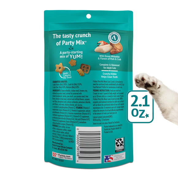 Purina Friskies Party Mix Meow Luau Crunch Flavor Crunchy Cat Treats - Cat Treats 3