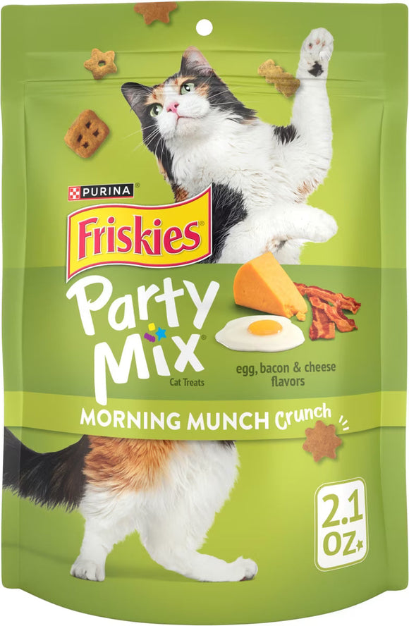 Purina Friskies Party Mix Morning Munch Crunch Flavor Crunchy Cat Treats - Cat Treats 1
