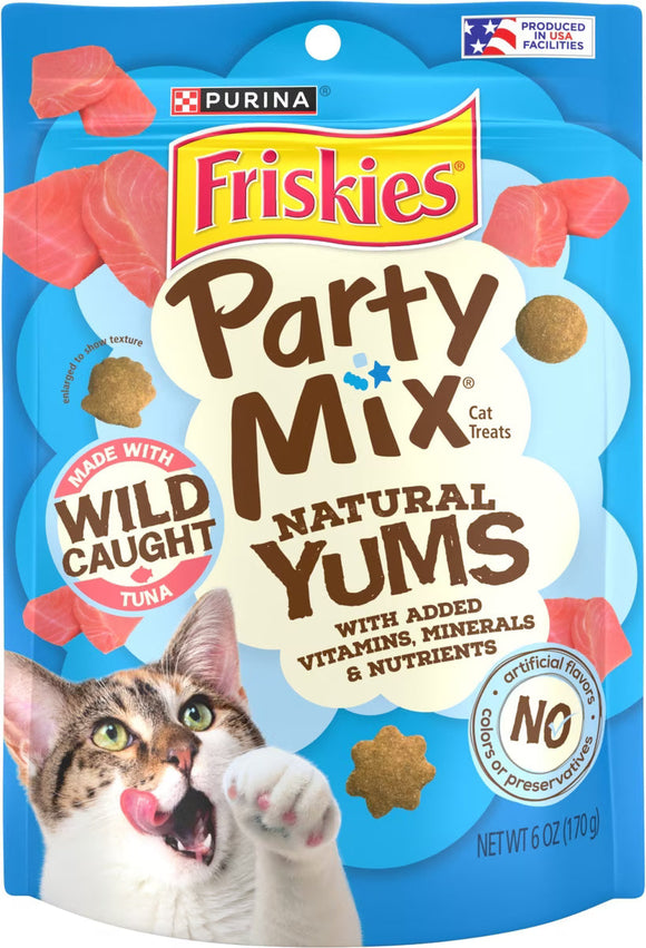Purina Friskies Party Mix Natural Yums with Real Tuna Cat Treats - 6-oz - Cat Treats 2