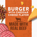 Purina Moist & Meaty Burger with Cheddar Cheese Flavor Dry Dog Food 6-oz case of 12 - Dog Food 3