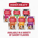 Purina Moist & Meaty Burger with Cheddar Cheese Flavor Dry Dog Food 6-oz case of 12 - Dog Food 7