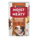 Purina Moist & Meaty Burger with Cheddar Cheese Flavor Dry Dog Food 6-oz case of 12 - Dog Food 1