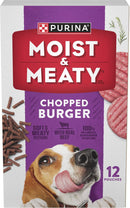Purina Moist & Meaty Chopped Burger Dry Dog Food 6-oz case of 12 - Dog Food 1