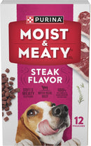Purina Moist & Meaty Steak Flavor Dry Dog Food 6-oz case of 12 - Dog Food 1