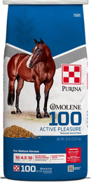 Purina Omolene 100 Active Pleasure Horse Feed 50-lb - Horse Feed & Treats 1