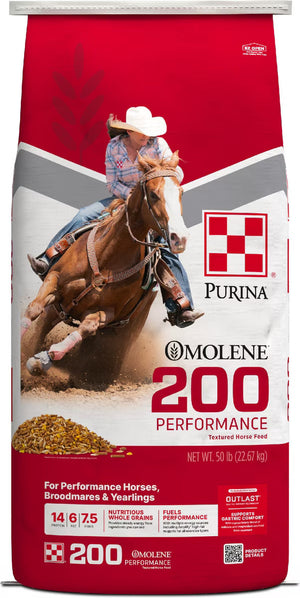Purina Omolene 200 Performance Horse Feed 50-lb - Horse Feed & Treats 1