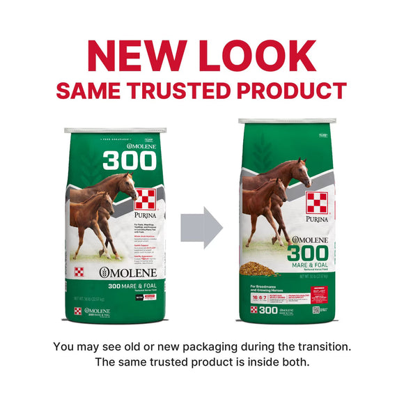 Purina Omolene 300 Mare & Foal Horse Feed 50-lb - Horse Feed & Treats 2
