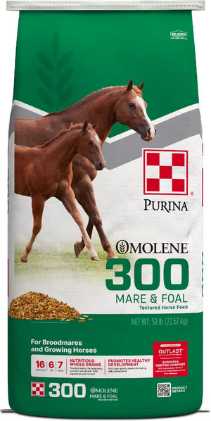 Purina Omolene 300 Mare & Foal Horse Feed 50-lb - Horse Feed & Treats 1