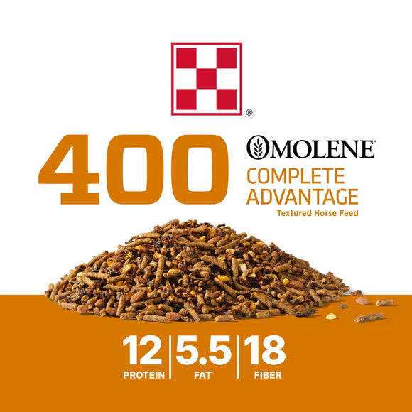 Purina Omolene 400 Complete Advantage Horse Feed 40-lb - Horse Feed & Treats 4