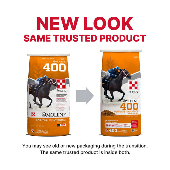 Purina Omolene 400 Complete Advantage Horse Feed 40-lb - Horse Feed & Treats 2