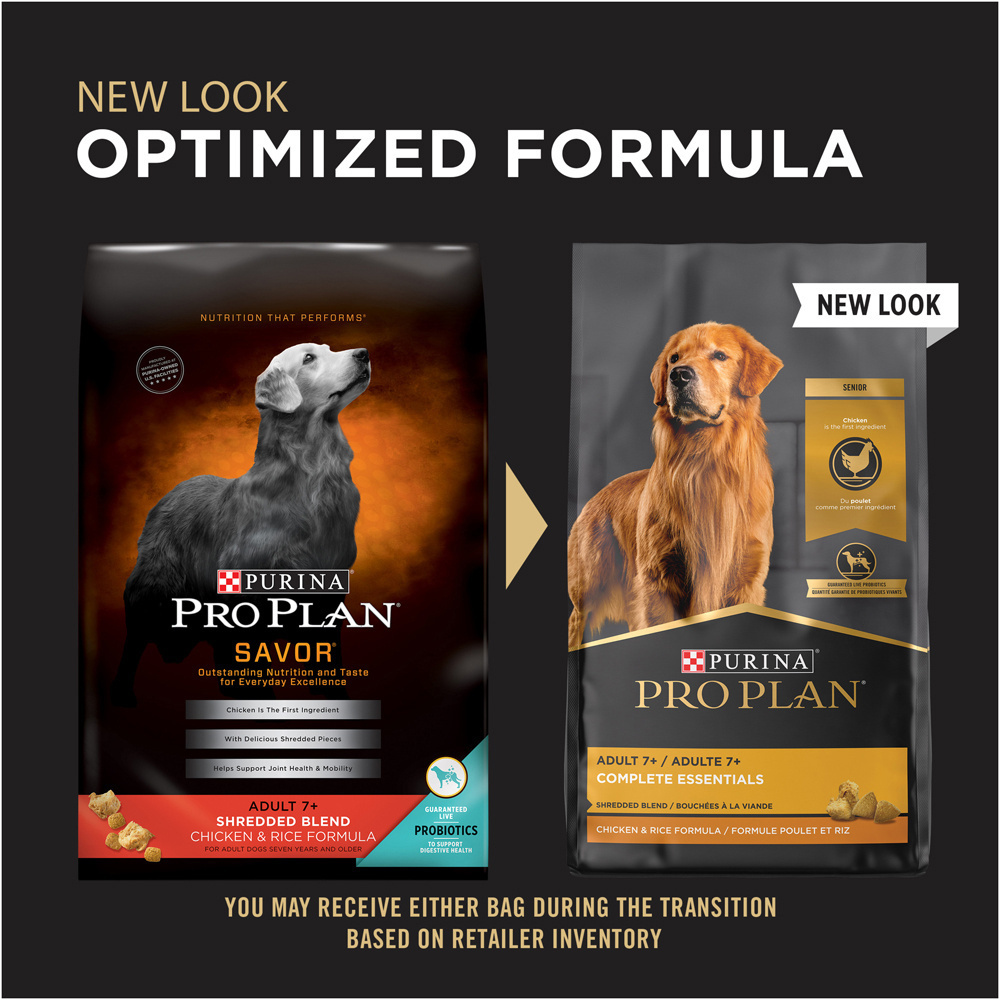 Purina Pro Plan 7 Plus Complete Essentials Shredded Blend