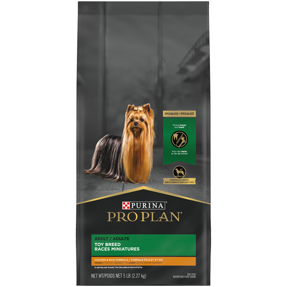 Purina Pro Plan Chicken & Rice Formula Toy Breed Dry Dog Food 5-lb