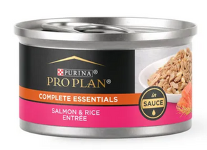 Purina Pro Plan Complete Essentials Adult Salmon & Rice in Sauce Entree Canned Cat Food