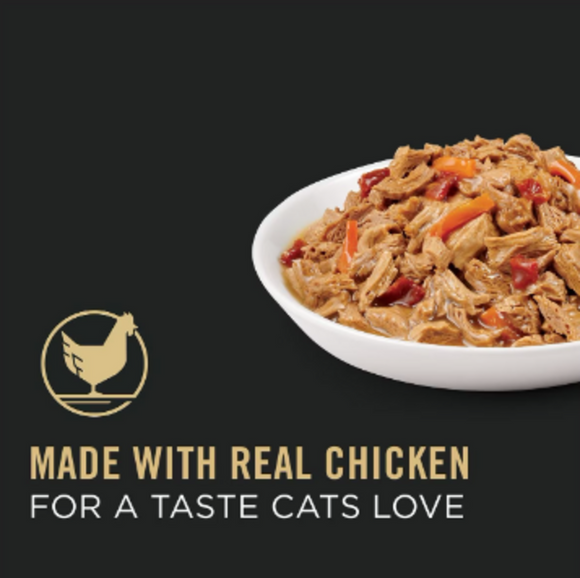 Purina Pro Plan Complete Essentials Adult White Chicken with Vegetables in Gravy Entree Canned Cat Food