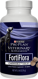 Purina Pro Plan FortiFlora Canine Probiotic Chewable Tablets for Dogs - 45 tablets