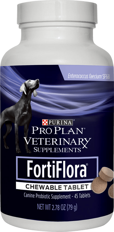 Purina Pro Plan FortiFlora Canine Probiotic Chewable Tablets for Dogs - 45 tablets