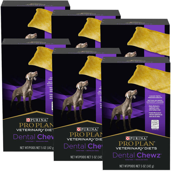Purina Pro Plan Dental Chewz Dog Treats - pack of 6 - 5oz each