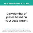 Feeding instructions of Purina Pro Plan Digestive Health Chicken Soft Chews Dog Treats