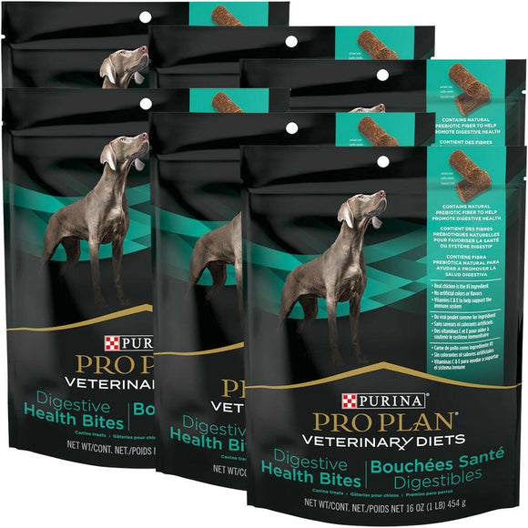 Purina Pro Plan Digestive Health Chicken Soft Chews Dog Treats - pack of 6 - 16 oz each