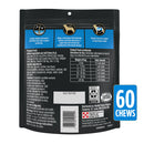 Back Label of Purina Pro Plan Veterinary Diets Skin Care Soft Chew Supplement for Dogs - 60 chews