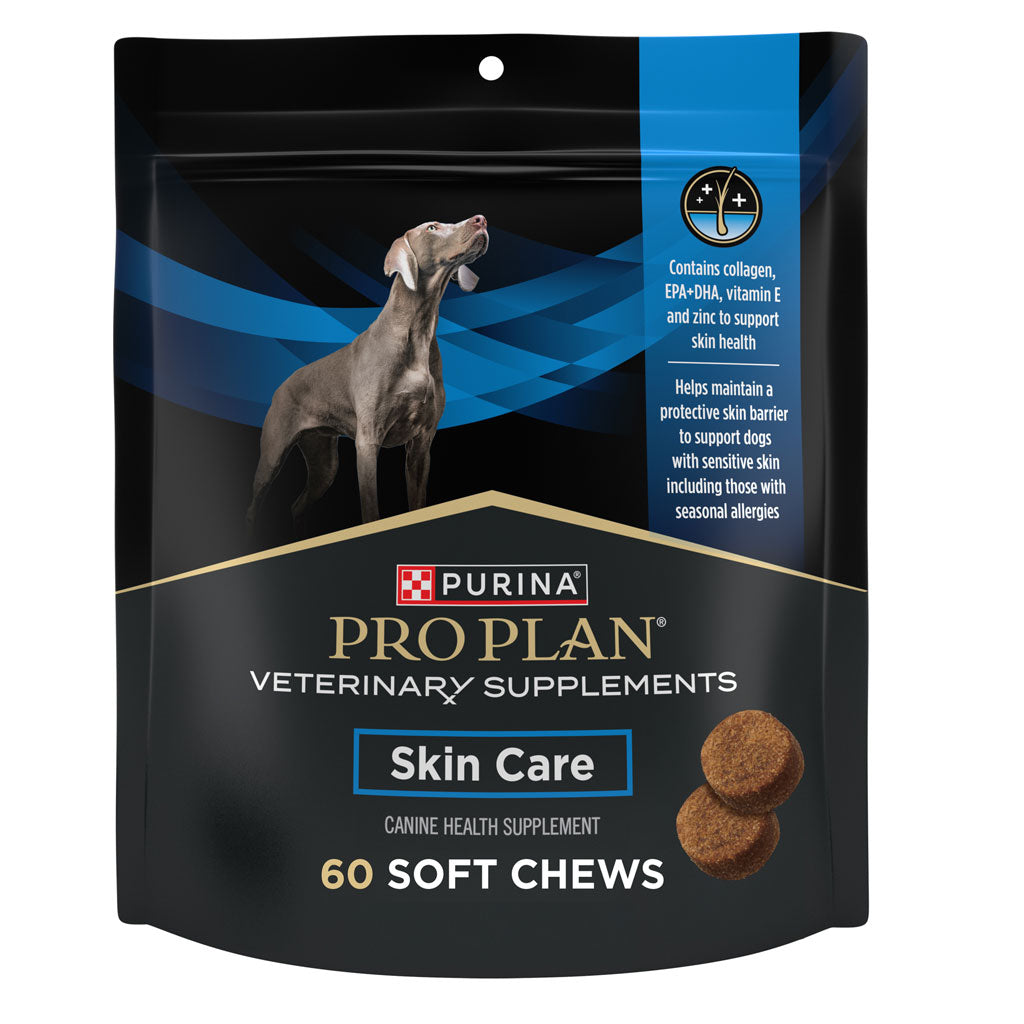 Purina Pro Plan Veterinary Supplements Skin Care Dog Supplements with Omega-3 Fish Oil and EPA and DHA