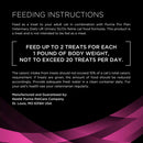 Feeding instructions of Purina Pro Plan Veterinary Diets Urinary Health Crunchy Cat Treats Pouch