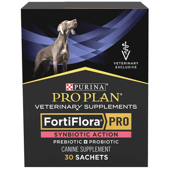 Purina Pro Plan Veterinary Supplements FortiFlora PRO Synbiotic Action Probiotic Powder for Dogs - 30 sachets