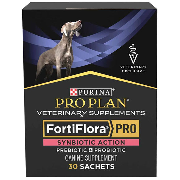 Purina Pro Plan Veterinary Supplements FortiFlora PRO Synbiotic Action Probiotic Powder for Dogs - 30 sachets
