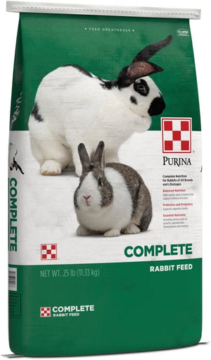 Purina Rabbit Chow Complete Pellet Feed - 25 lbs - Small Animal Food 1